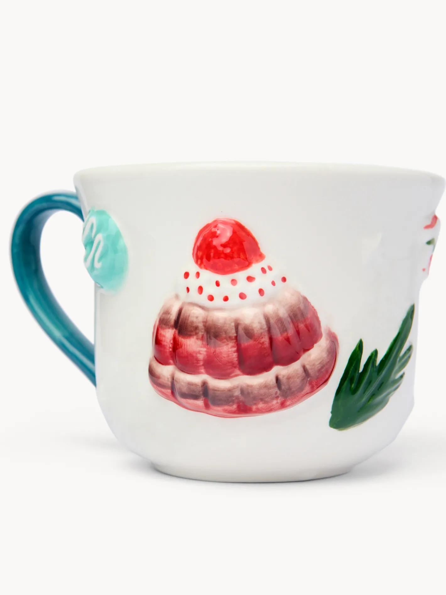 coincasa Tazze, Mug E Tazzine|Tazze, Mug E Tazzine Natalizie|Tazza da colazione in ceramica motivo macarons Bianco