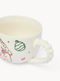 coincasa Tazze, Mug E Tazzine|Tazze, Mug E Tazzine Natalizie|Tazza da colazione in porcellana motivo villaggio di Natale Bianco