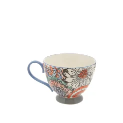 coincasa Tazze, Mug E Tazzine|Tazza da colazione stoneware dipinta a mano Multicolor