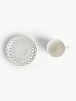coincasa Tazze, Mug E Tazzine|Tazza tè in porcellana traforata Bianco