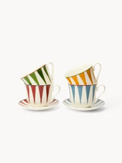 coincasa Tazze, Mug E Tazzine|Tazze, Mug E Tazzine Natalizie|Tazze colazione in new bone china a righe Multicolor