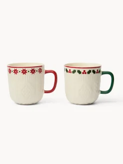 coincasa Tazze, Mug E Tazzine|Tazze, Mug E Tazzine Natalizie|Tazze in new bone china decoro crochet Multicolor
