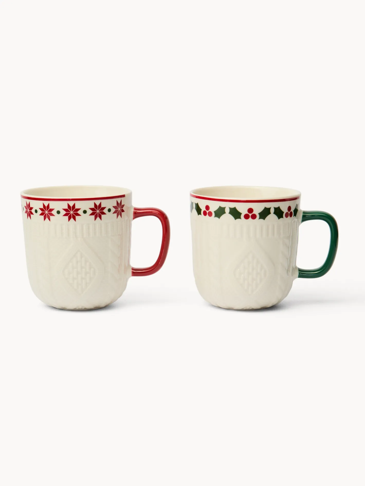 coincasa Tazze, Mug E Tazzine|Tazze, Mug E Tazzine Natalizie|Tazze in new bone china decoro crochet Multicolor