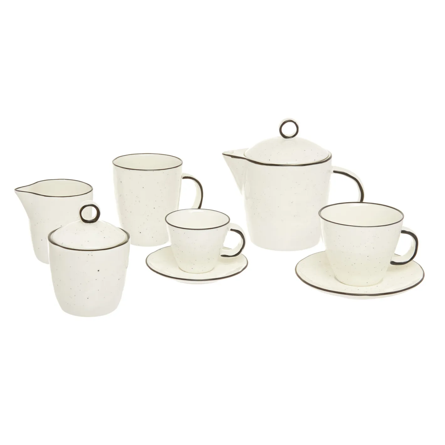 coincasa Teiere E Tisaniere|Tazze, Mug E Tazzine|Teiera porcellana Ginevra Bianco