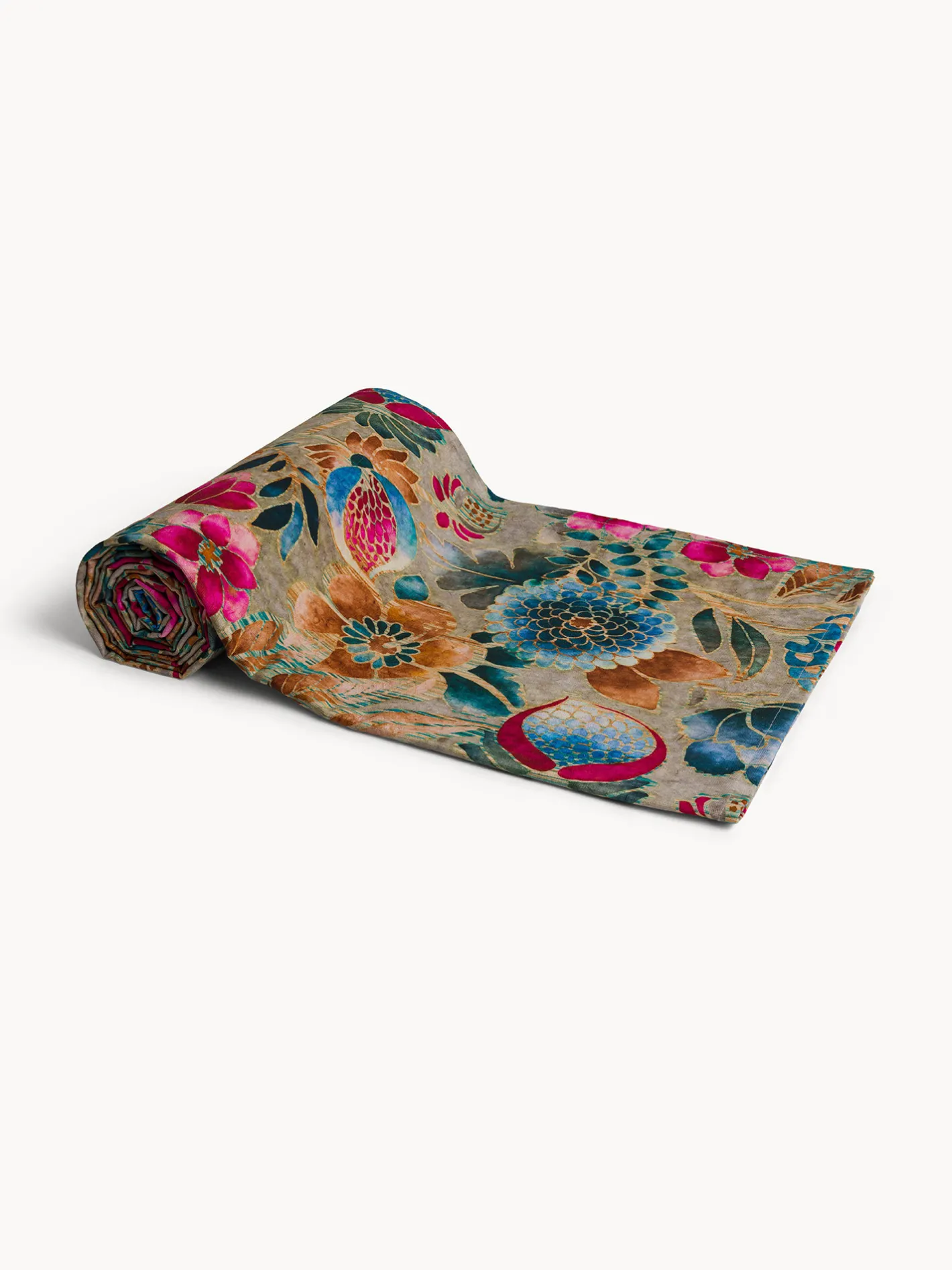 coincasa Arredo Soggiorno|Telo arredo in panama di cotone stampa floreale Multicolor