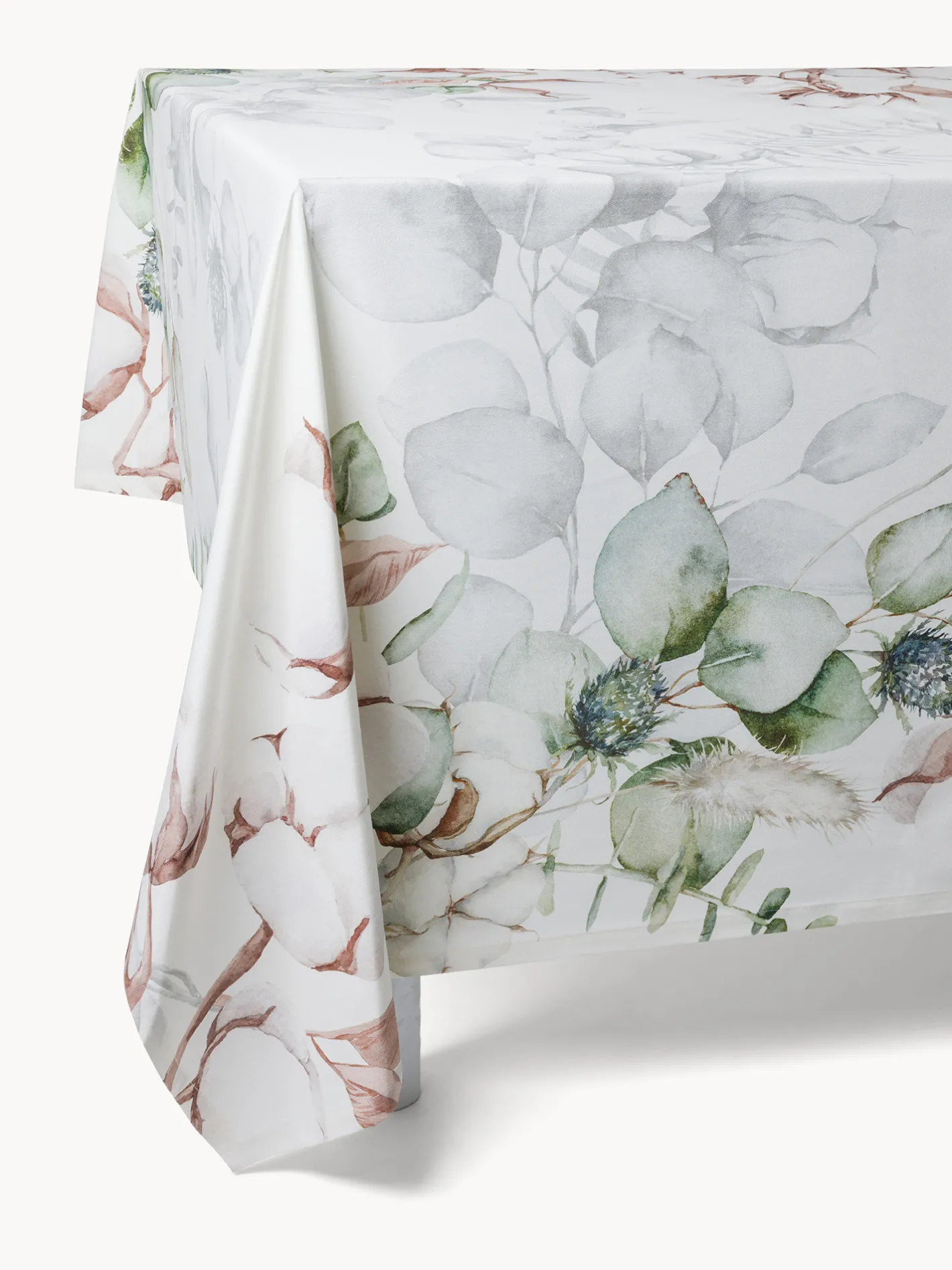 coincasa Biancheria Da Tavola|Tovaglie E Tovaglioli|Tovaglia in drill di cotone Fiori di cotone by Tessitura Randi Bianco