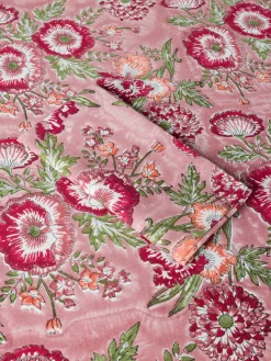 coincasa Biancheria Da Tavola|Tovaglie E Tovaglioli|Tovaglia in puro cotone stampa block print floreale Multicolor