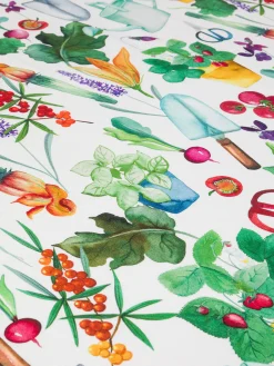 coincasa Biancheria Da Tavola|Tovaglie E Tovaglioli|Tovaglia panama di cotone stampa vegetale Multicolor