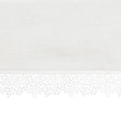 coincasa Biancheria Da Tavola|Tovaglie E Tovaglioli|Tovaglia puro cotone bordo in pizzo Bianco