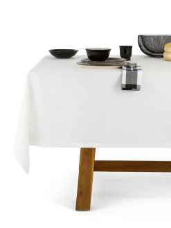 coincasa Biancheria Da Tavola|Tovaglie E Tovaglioli|Tovaglia puro lino lavato tinta unita Bianco