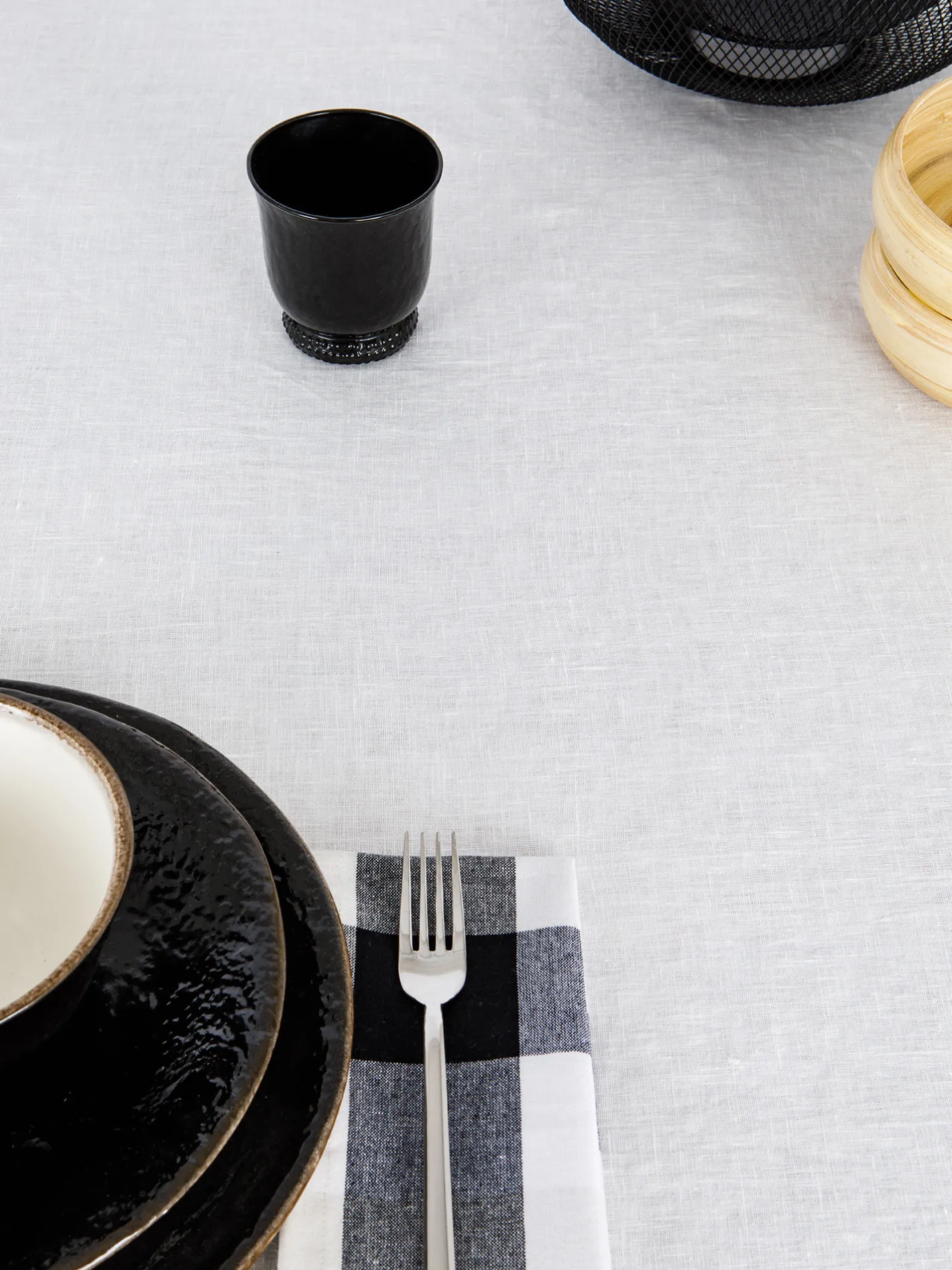 coincasa Biancheria Da Tavola|Tovaglie E Tovaglioli|Tovaglia puro lino lavato tinta unita Bianco