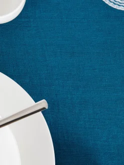 coincasa Biancheria Da Tavola|Tovaglie E Tovaglioli|Tovaglia puro lino lavato tinta unita Petrolio