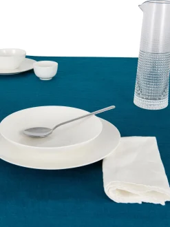 coincasa Biancheria Da Tavola|Tovaglie E Tovaglioli|Tovaglia puro lino lavato tinta unita Petrolio