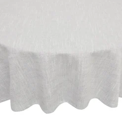 coincasa Biancheria Da Tavola|Tovaglie E Tovaglioli|Tovaglia rotonda puro cotone fiammato tinta unita Grigio