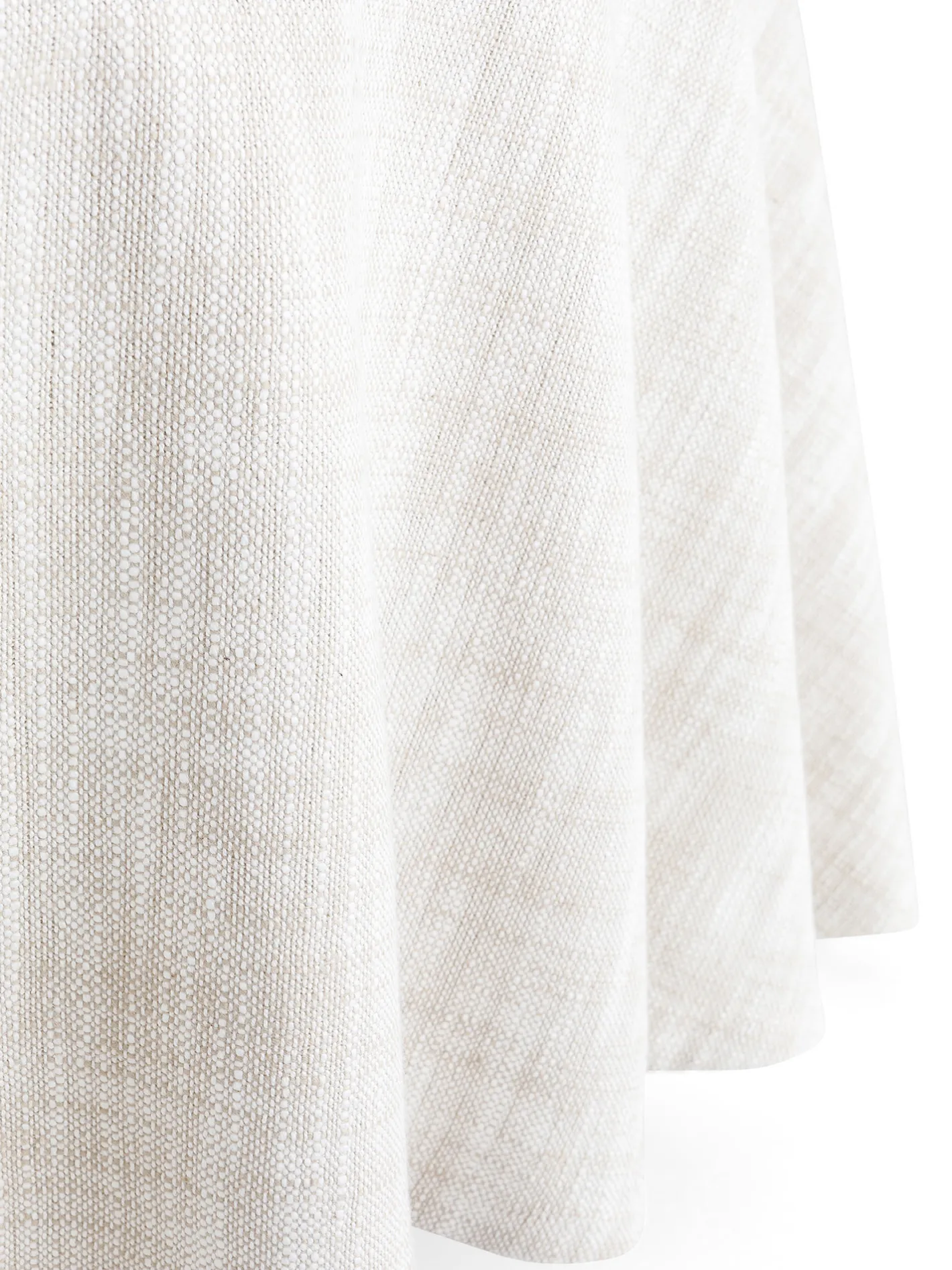 coincasa Biancheria Da Tavola|Tovaglie E Tovaglioli|Tovaglia rotonda puro cotone fiammato tinta unita Beige chiaro