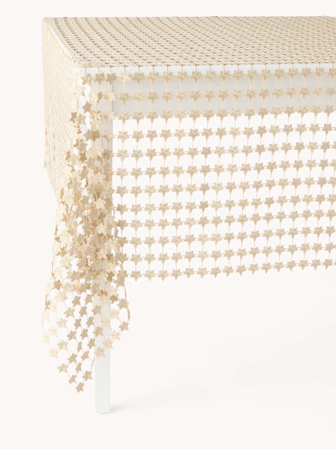 coincasa Tovaglie E Tovaglioli|Tovaglie E Runner Natalizi|Tovaglia traforata in lurex dorato Oro