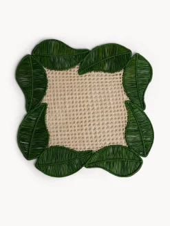 coincasa Biancheria Da Tavola|Tovagliette|Tovaglietta in fibra di palma di iraca intrecciata a mano Verde
