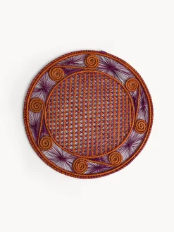 coincasa Biancheria Da Tavola|Tovagliette|Tovaglietta in fibra di palma di iraca intrecciata a mano Arancione