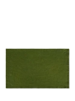 coincasa Biancheria Da Tavola|Tovagliette|Tovaglietta puro lino lavato tinta unita Verde scuro