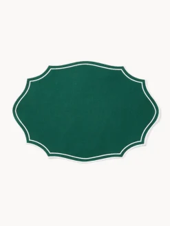 coincasa Tovagliette|Tovagliette Natalizie|Tovaglietta sagomata in puro cotone Verde