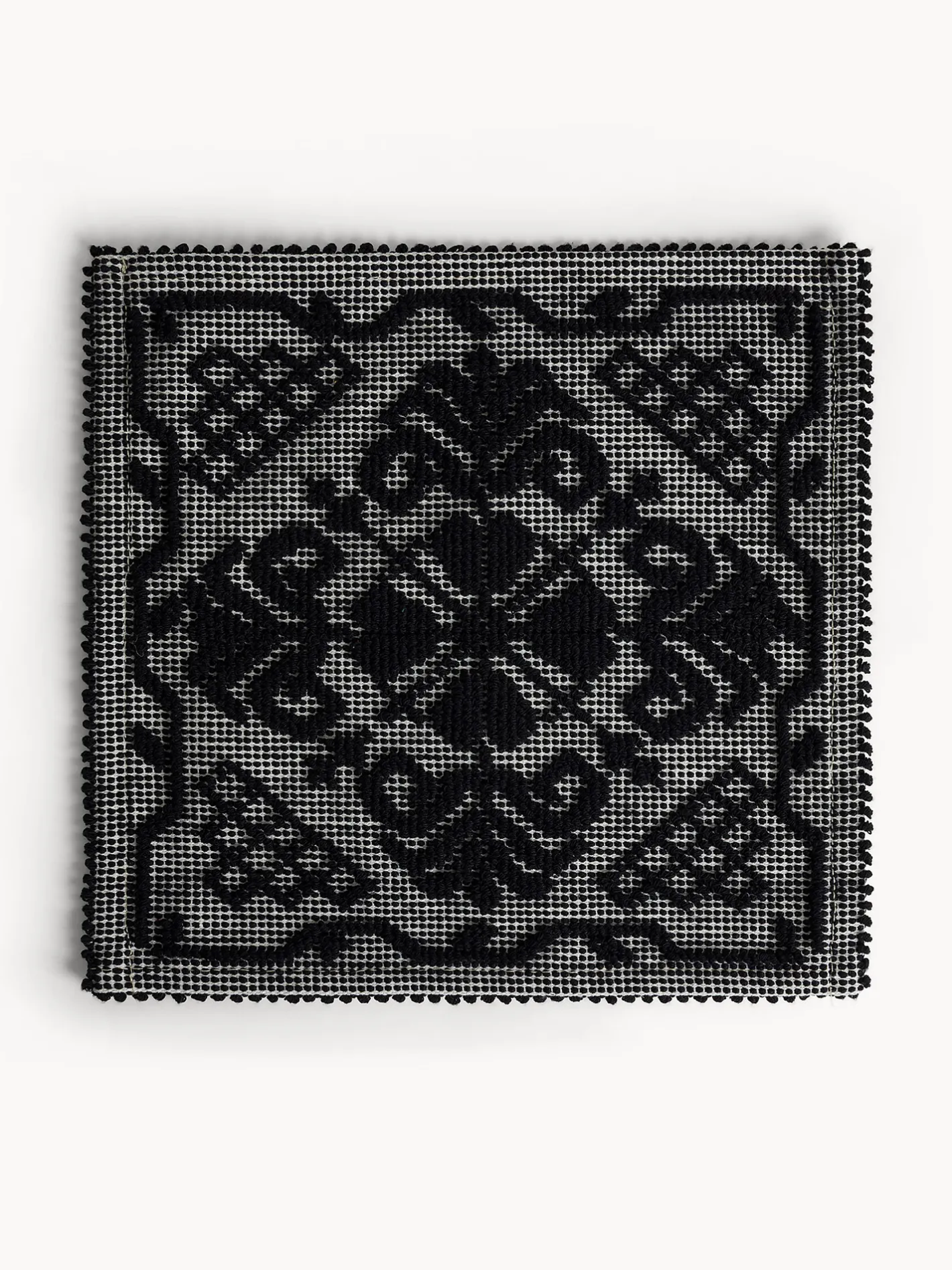 coincasa Biancheria Da Tavola|Tovagliette|Tovaglietta sarda in puro cotone tinta unita Nero