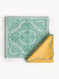 coincasa Biancheria Da Tavola|Tovagliette|Tovaglietta sarda in puro cotone tinta unita Verde acqua