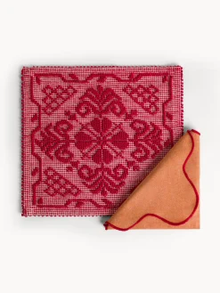 coincasa Biancheria Da Tavola|Tovagliette|Tovaglietta sarda in puro cotone tinta unita Rosso