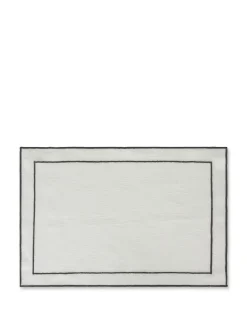 coincasa Biancheria Da Tavola|Tovagliette|Tovaglietta slub di cotone con overlock Bianco