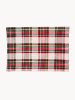 coincasa Tovagliette|Tovagliette Natalizie|Tovaglietta tartan in puro cotone tinto filo Multicolor