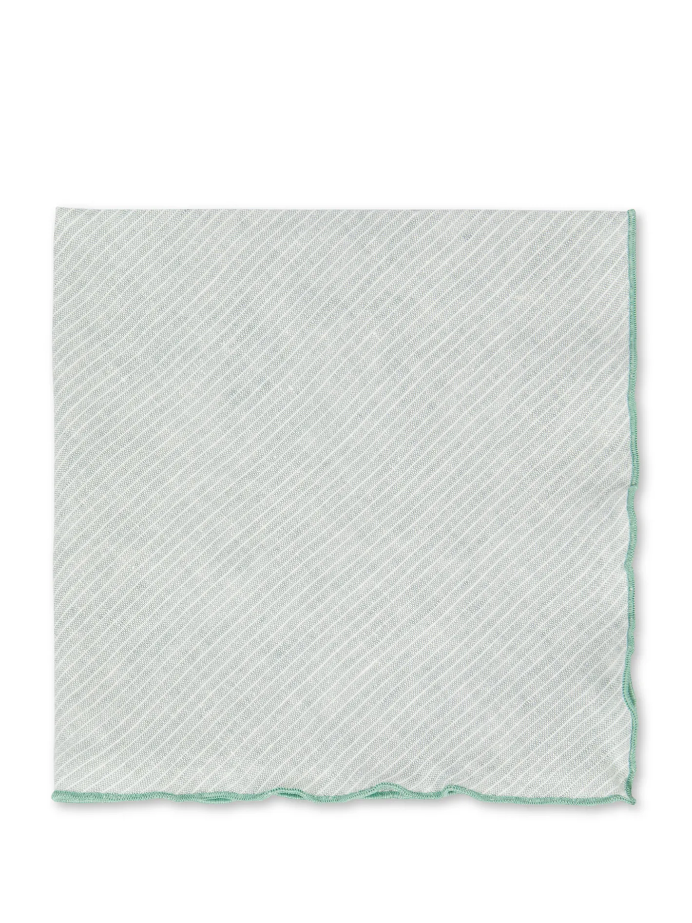 coincasa Biancheria Da Tavola|Tovagliolo puro lino con bordo smerlato Verde acqua