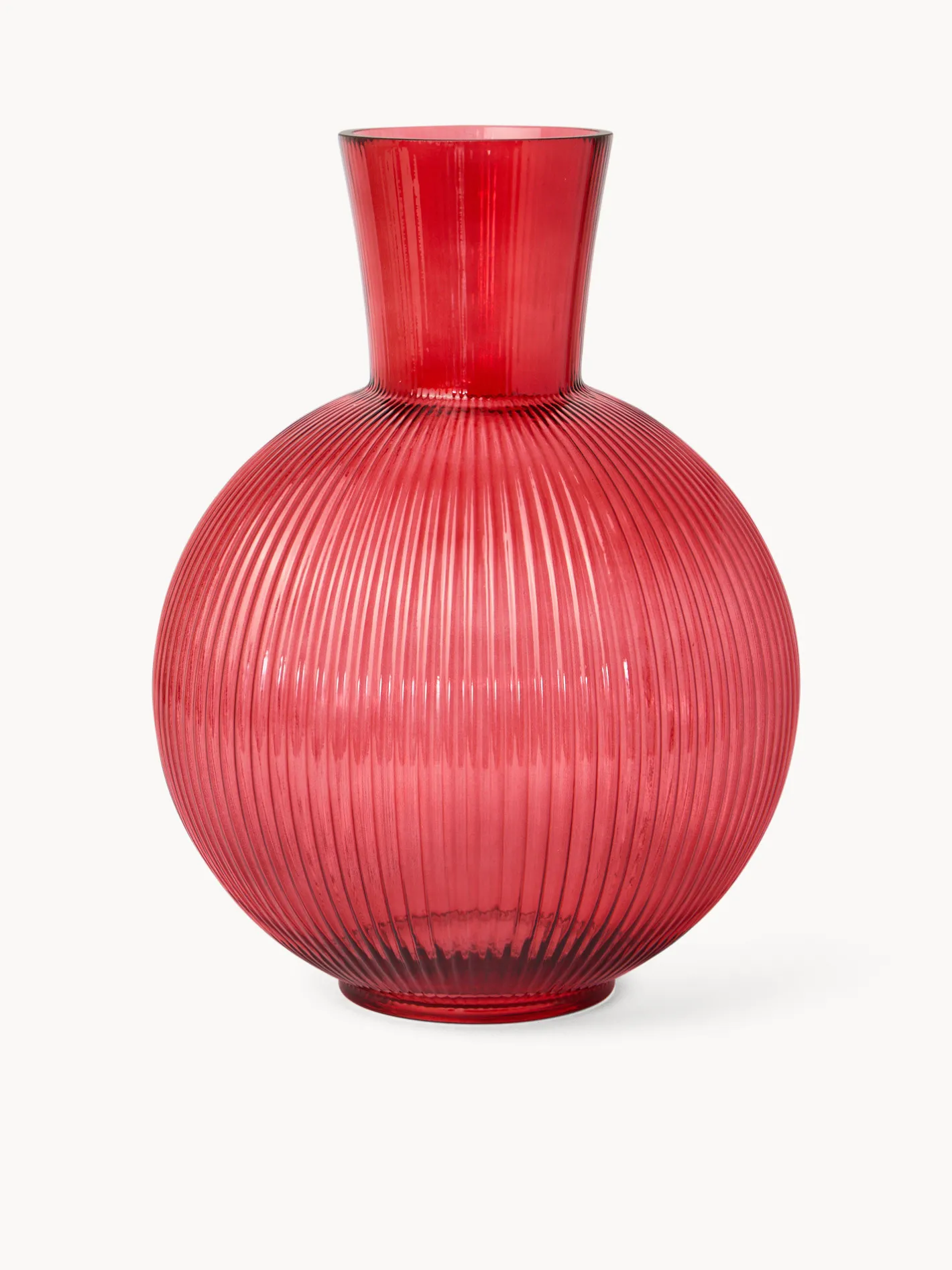 coincasa Vasi Da Interno|Vaso in vetro Rosso