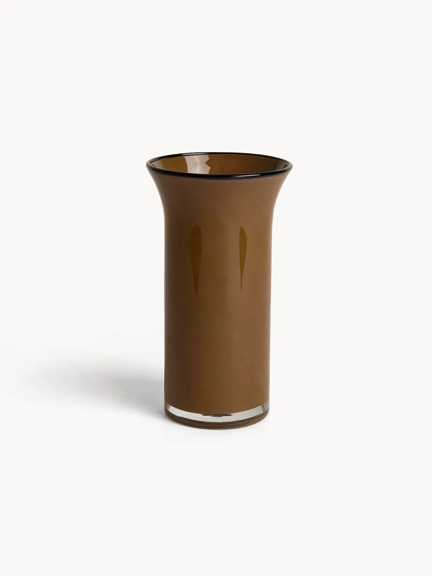 coincasa Vasi Da Interno|Vaso in vetro colorato in pasta Marrone