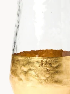 coincasa Vasi Da Interno|Vaso in vetro con fondo dorato Trasparente
