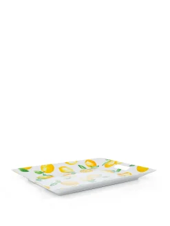 coincasa Picnic E Tempo Libero|Vassoio melammina motivo limoni Bianco