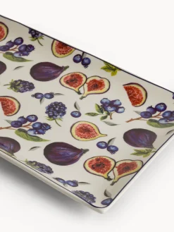 coincasa Vassoi E Alzate|Vassoio new bone china motivo fichi Multicolor