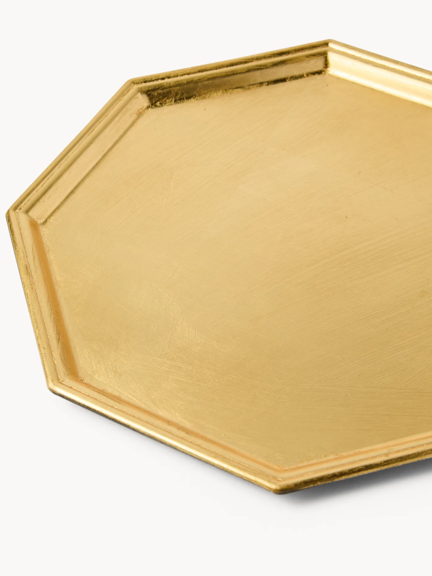 coincasa Vassoi E Alzate|Vassoio ottagonale finitura Oro