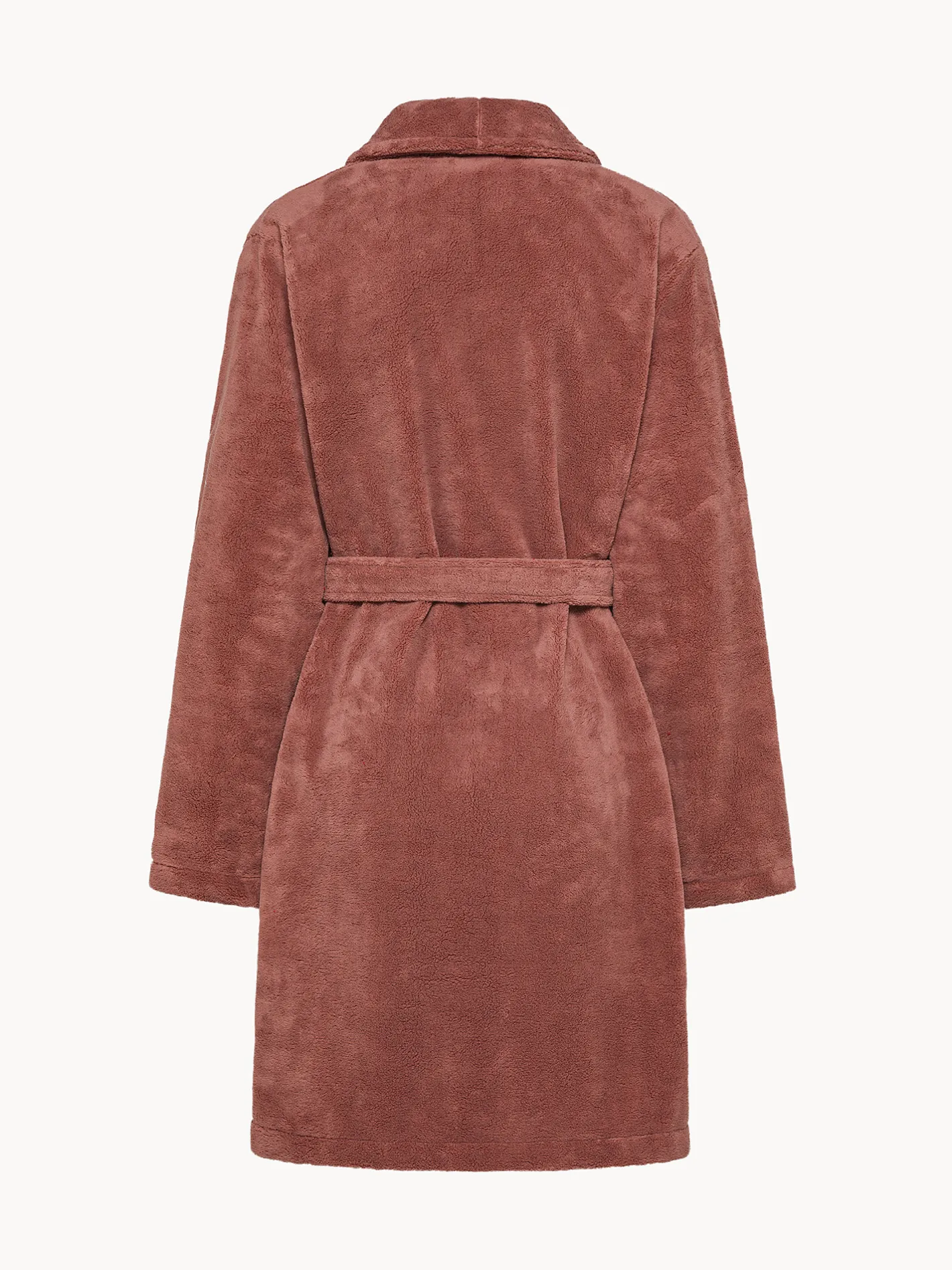 coincasa Homewear|Vestaglia pile con scollo kimono Rosa antico