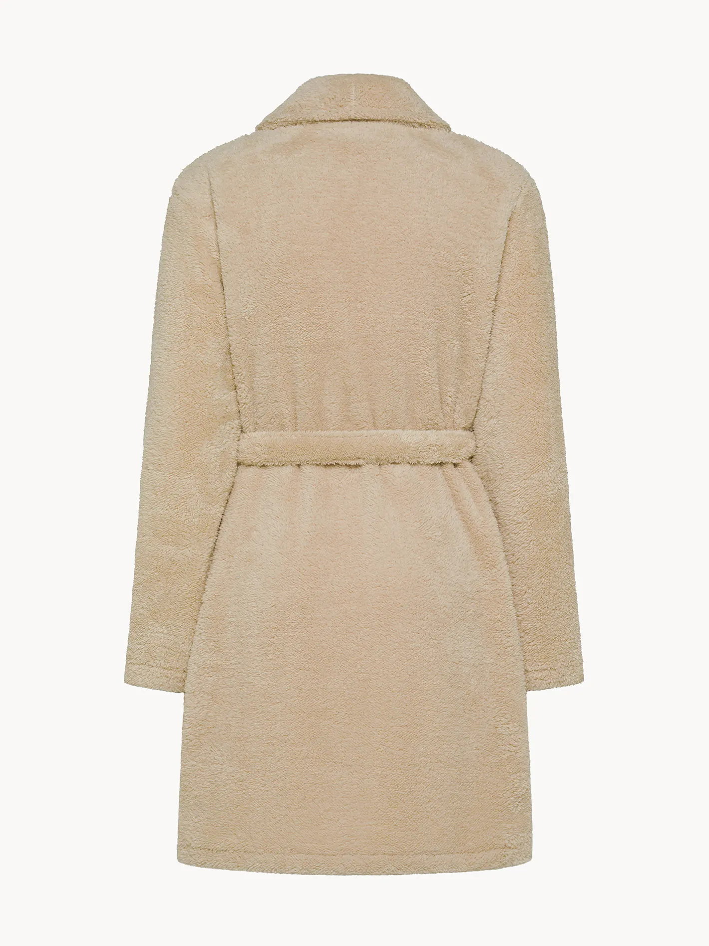 coincasa Homewear|Vestaglia pile con scollo kimono Beige