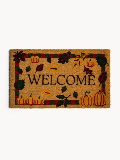 coincasa Zerbini|Zerbino cocco con scritta Welcome Beige scuro