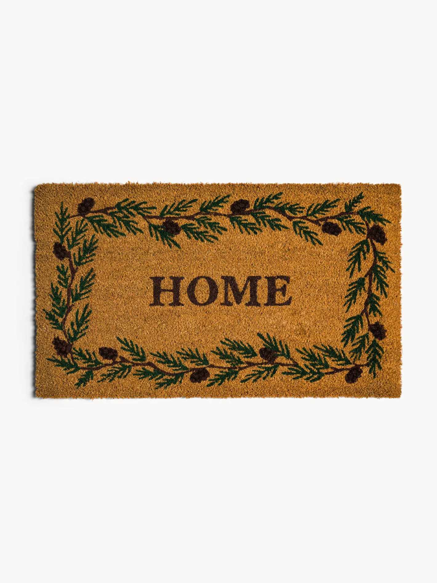 coincasa Zerbini|Zerbino cocco con scritta Home Beige scuro