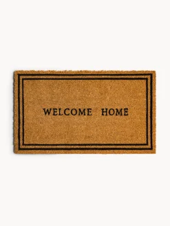 coincasa Zerbini|Zerbino in cocco naturale con scritta Marrone chiaro