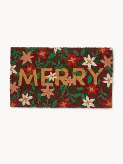 coincasa Zerbini|Altre Decorazioni Natalizie|Zerbino in cocco sagomato con stampa natalizia Multicolor