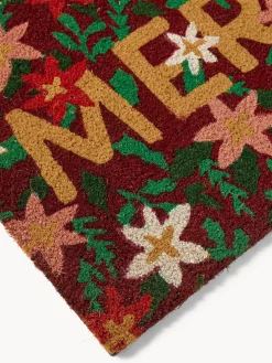 coincasa Zerbini|Altre Decorazioni Natalizie|Zerbino in cocco sagomato con stampa natalizia Multicolor